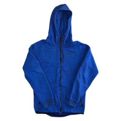 Nike Tech Fleece Hoodie Full Zip Regular Sportswear blau Sweatshirt Herren Small