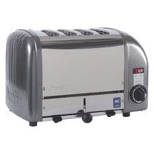 Cadco Ctw-4M 13 1/2 In 4 Slot Gray Toaster