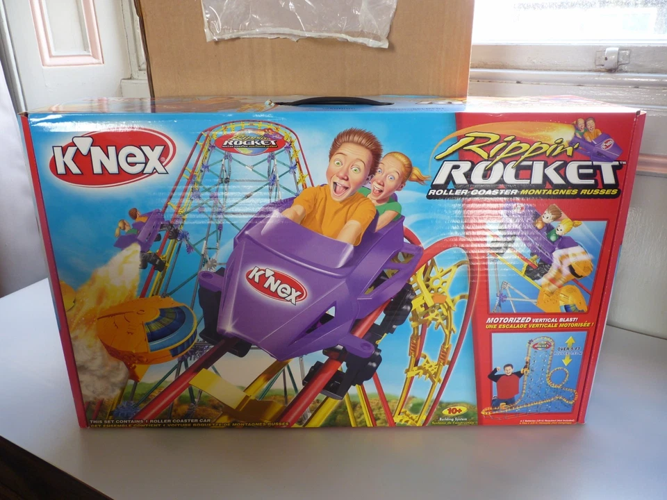 RARE VINTAGE KNEX RIPPIN ROCKET ROLLER COASTER ***UNOPENED FACTORY SEALED BOX*** - Image 2 of 4