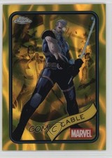 2025 Topps Chrome Marvel Comics Yellow Lava Refractor Cable #145 0vy7