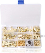 220pk Picture Hanging Kit Set Hooks Nails Wire Photo Frame Mirror Wall Art