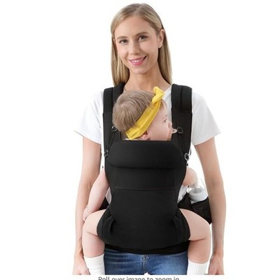 Ergonomic Baby Carrier, Adjustable Waistband & Breathable Mesh, Pocket, 7-45 lbs