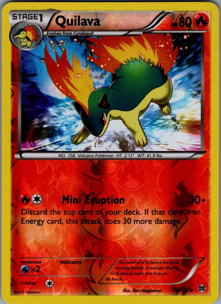Quilava Uncommon Reverse Holo XY - BREAKthrough 19/162 NM