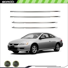 For 2004-2006 Honda Accord Front Rear Window Scraper Seal Belt Weatherstrip