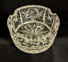  Waterford Crystal Ashtray,Signed, Heavy Cut Starburst Design – Mid-Century 1960