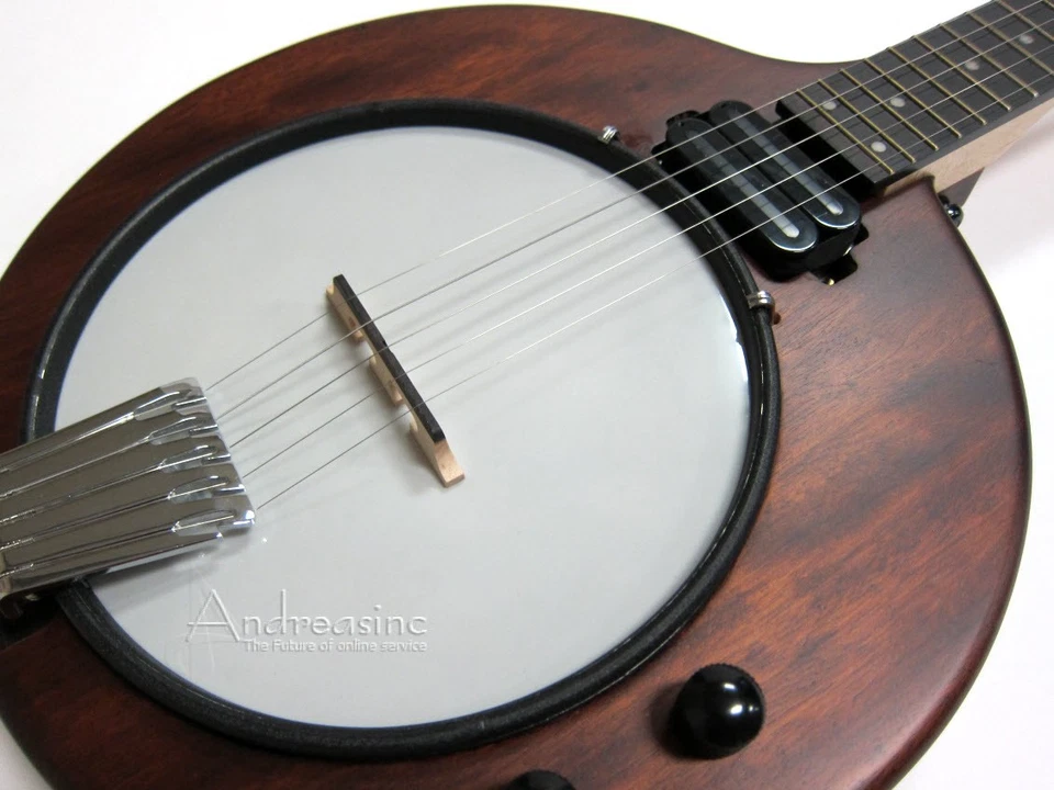 GOLD TONE 5-STRING SOLID BODY ELECTRIC BANJO w/ GIG BAG - EB-5 - Image 3 of 4