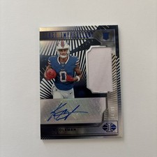 First impressions blue Keon Coleman /99 illusions football 2024 RPA 