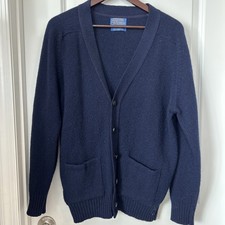 Vintage Pendleton Cardigan 100 Pure Virgin Wool Size Large Women  s Made In USA