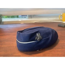 Authentic Early American American Stewardess Mae Hanauer Cap And Sterling Silver