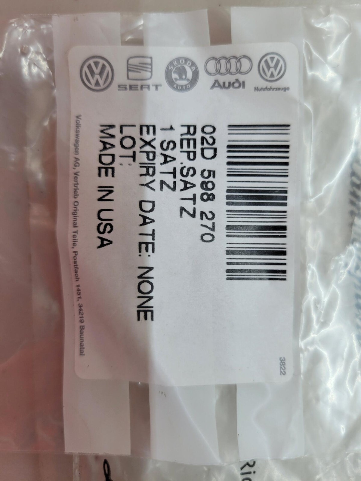 Lamborghini  Haldex Gen 4 Pressure Sensor 02D598270
