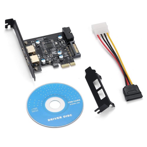 Carte Adaptateur PCI-E Vers USB 3.2 , Carte D'Extension PCI Express (P7686 - Afbeelding 7 van 7