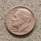 Roosevelt Dime 10C 1964 Denver Silver Circulated US Coin