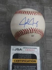 JOSH JUNG AUTOGRAPHED BASEBALL ON USED MINOR LEAGUE BALL. JSA CERT.