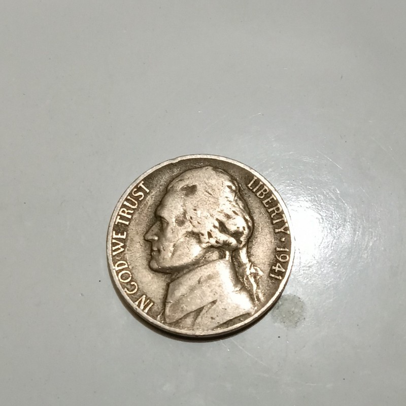 1941 nickel 5c d mint