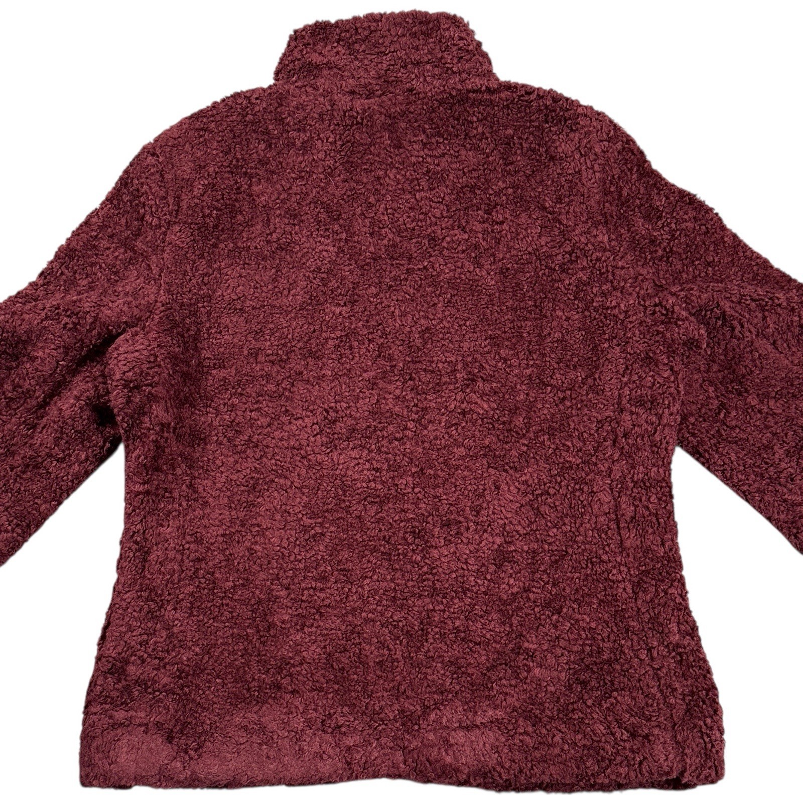 Pendleton Jacket Womens Medium Red Coat Sherpa Pl… - image 3