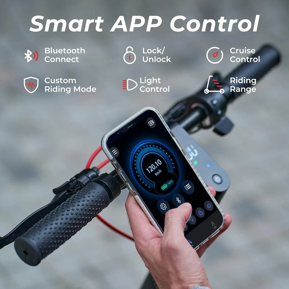 Electric Scooter 9.3" Dual Off-road Tires 750W 14Ah Folding Commuting E-Scooter - Image 3 of 4