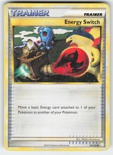 Energy Switch 91/123 Uncommon HeartGold & SoulSilver Pokemon Moderately Played on eBay