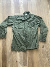 US ARMY VINTAGE MILITARY MEN'S OG-507 UTILITY FATIGUE SHIRT 15 1/2x33