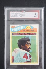 1977 Topps Football #50 Mike Haynes Rookie Card KSA 9. rookie card picture