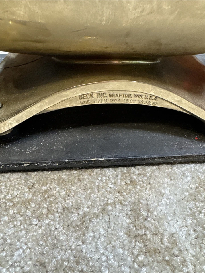 Cepillo Pulidor Brillo Zapatos Cromo Diplomat Vintage Beck 77 Modelo Eléctrico 77 Foto 4 de 4