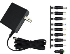 9V Power Supply,9V 1.5A 13.5W 100-240V AC to DC 9Volts 1.5A 1A 0.8A 0.5A 450Ma P