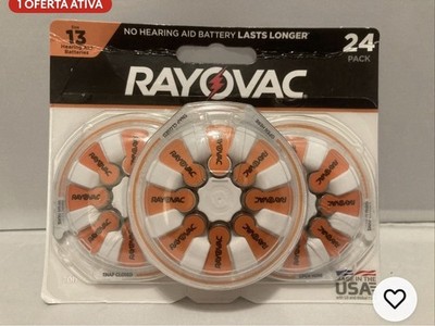 Rayovac Hearing Aid Batteries Size 13 Advanced Hearing Aid Devices 24 Ct