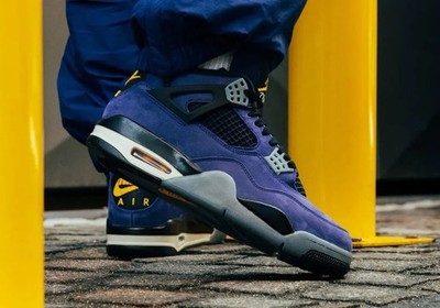  DS 12.5 Nike Air Jordan 4 Retro Imperial Purple Lakers FV5029-500 travis og 1