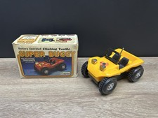 Rare Vintage Botoy Super Climbing Tumble Yellow Buggy Car Pink Daisy