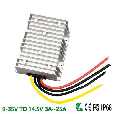 DC DC Charger 9-35V to 14.5V 3A 5A 10A 20A 25A Lithium Battery Charger Module