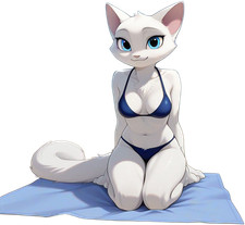 Dulcinea Cat Girl Vinyl Car Decal Sticker 7" Weatherproof