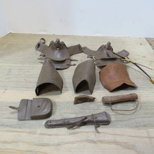 Louis Marx Toys Vintage JohnnyWest Saddle, Saddle Bag, Blankets Etc 1960s LM-001