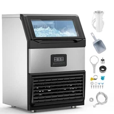 440 lbs/24H Commercial Ice Maker Undercounter Freestanding Ice Cube Machine