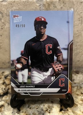 Guardians 2025 Road to Opening Day Full Set With Jose Ramirez Gold, Bonus Card