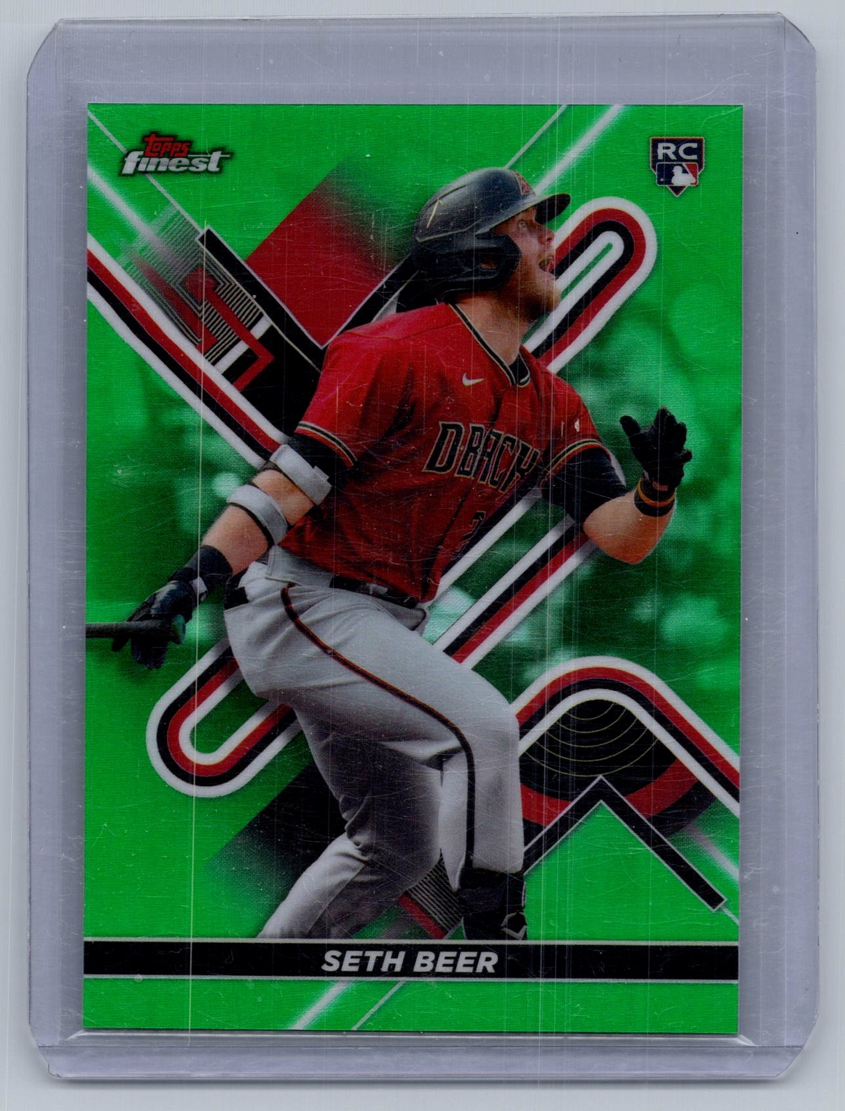 2022 Finest #18 Seth Beer /99 RC Rookie Green Refractor