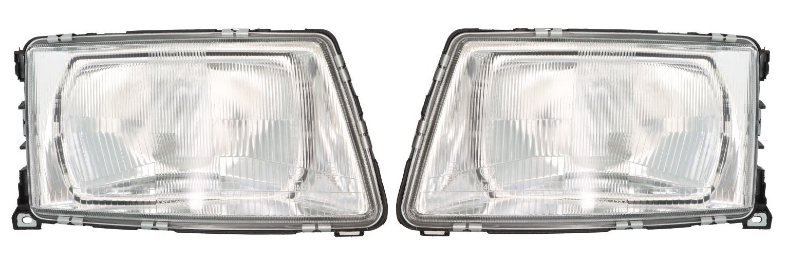 Phare avant Audi 100 C3 et 200 C3 paire d'optiques mécaniques gauche et droite 1982-1991