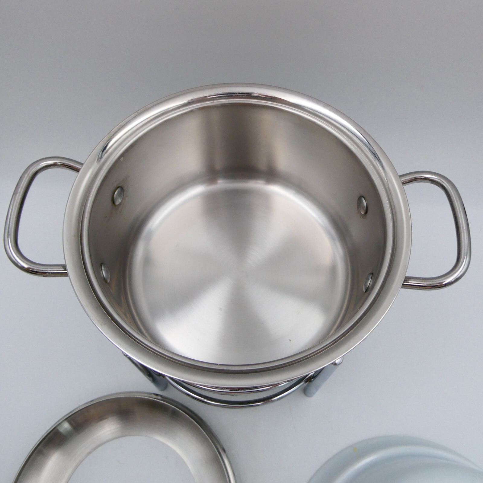 Williams Sonoma Ruffoni Stainless Steel Fondue Set in Original Packaging Italy