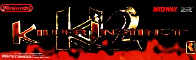 Killer Instinct 2 Arcade Marquee/Sign (Arcade1Up 17.75'' x 5'')