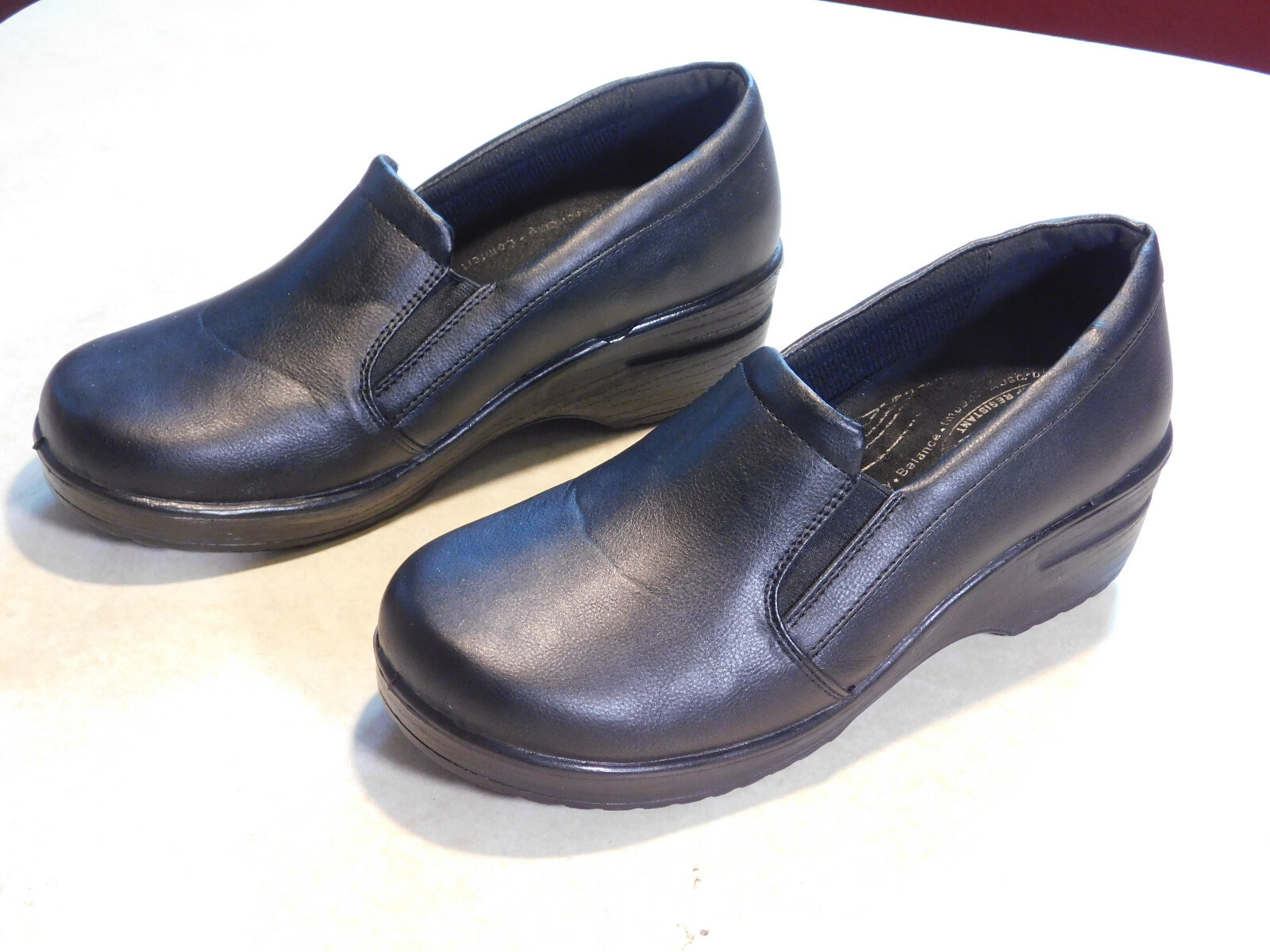 Easy Street Solid Black Clogs Shoes 