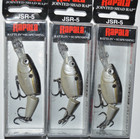 3 lures rapala jsr-5 jsr05 silver shad rap jointed 2" 1/4oz bass pickerel lure