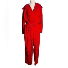 Vintage 90s Liz Claiborne Red Jumpsuit
