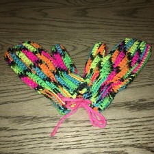 HANDMADE HAND KNITTED CHILDREN'S MITTENS Fun Colors