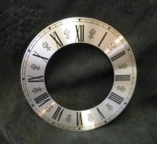 ..UHR METALL ZIFFERBLATT/KAPITELRING 155 MM (NEU) RÖMISCHE ZAHLEN...