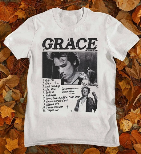 Jeff Buckley Mystery White Boy Tour 1995 Music Tour T-Shirt