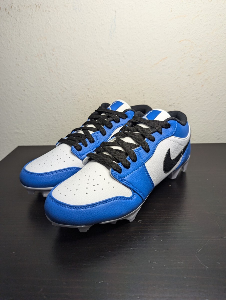 NIKE Air Jordan 1 Low TD Football Cleats Mens 8 Blue Game  display picture 3