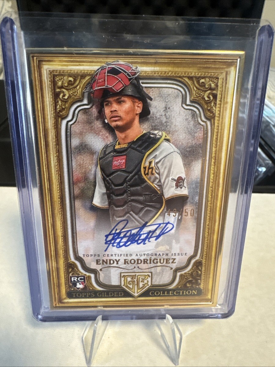 2024 Topps Gilded Collection Endy Rodriguez Gallery Of Gold Frame 