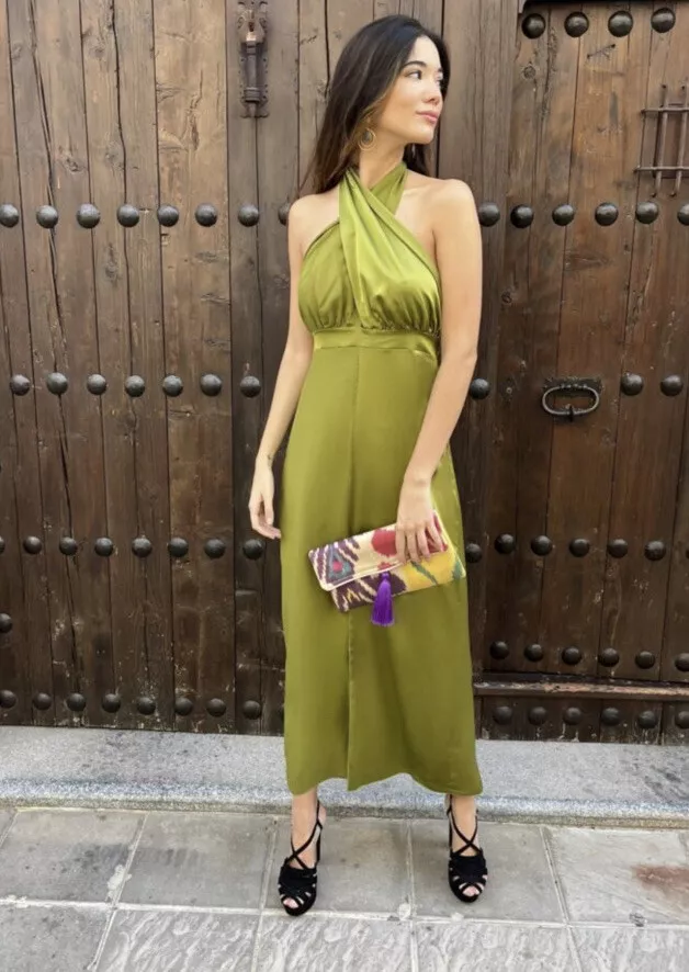 Zara clearance olive dress