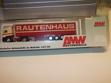 AMW 50312 MAN  Gardinen Planenzug Rautenhaus Rot - Beige HO 1:87 mit OVP 
