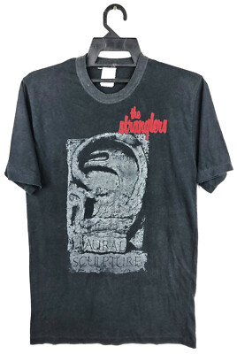 VINTAGE 80s 1985 THE STRANGLERS AURAL SCULPTURE ROCK PUNK TOUR CONCERT  T-SHIRT