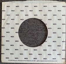 MCA Records Inc. 45rpm white commercial/company sleeves: Lot of 10