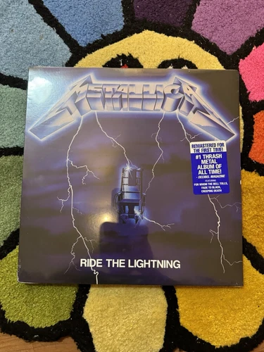 SEALED Metallica Ride The Lightning Blue Splatter Vinyl LP 40th Anniversary